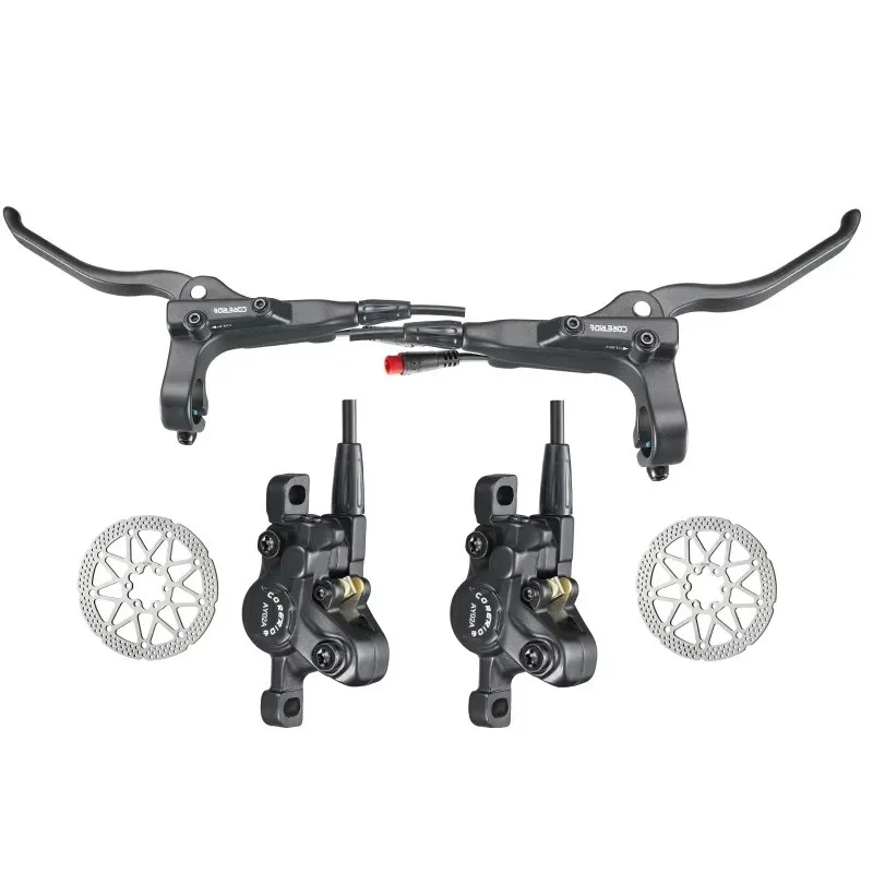 Manufacturer CORERIDE Wholesale Hydraulic Braking Parts Ebike Hydraulic Brakes With Rotors