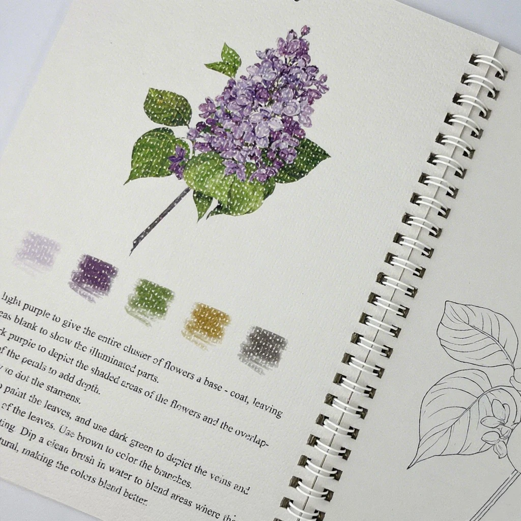 

Floral Art Relax Coloring Book for Adults - Floral Painting on Thick Artist Paper | Premium Color Guide & Holiday Gift Set