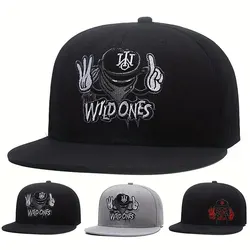 Unisex Ninja Letter Embroidery Hip-hop Hats Outdoor Adjustable Casual Baseball Caps Sunscreen Hat