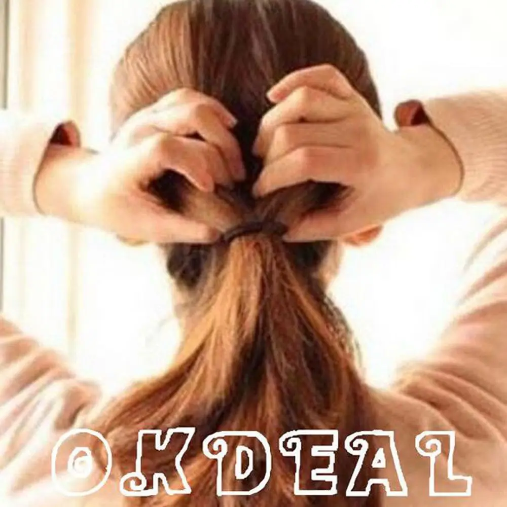 

Fashion Elastic Ponytail Bracelets Women Girl Hair Band Hair Rope Seamless Hair Ties Hair Accessories