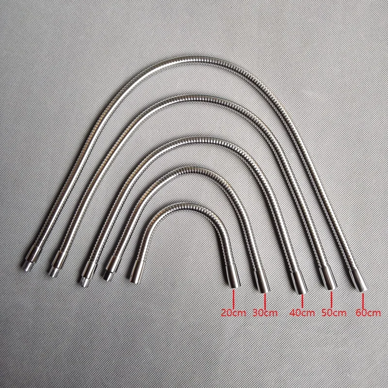 2pcs/lot M10 Male Screw +female Thread Soft Light Metal Flexible Conduit DIY Metal Gooseneck Hose Serpentine Tube Clamp Lamp