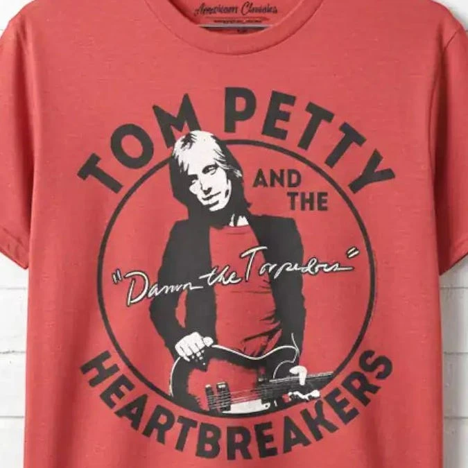 Tom Petty And The Heartbreakers Down The Turtles Vintage Rock Print T-shirt Unisex Cotton Oversized Music Fans Tee