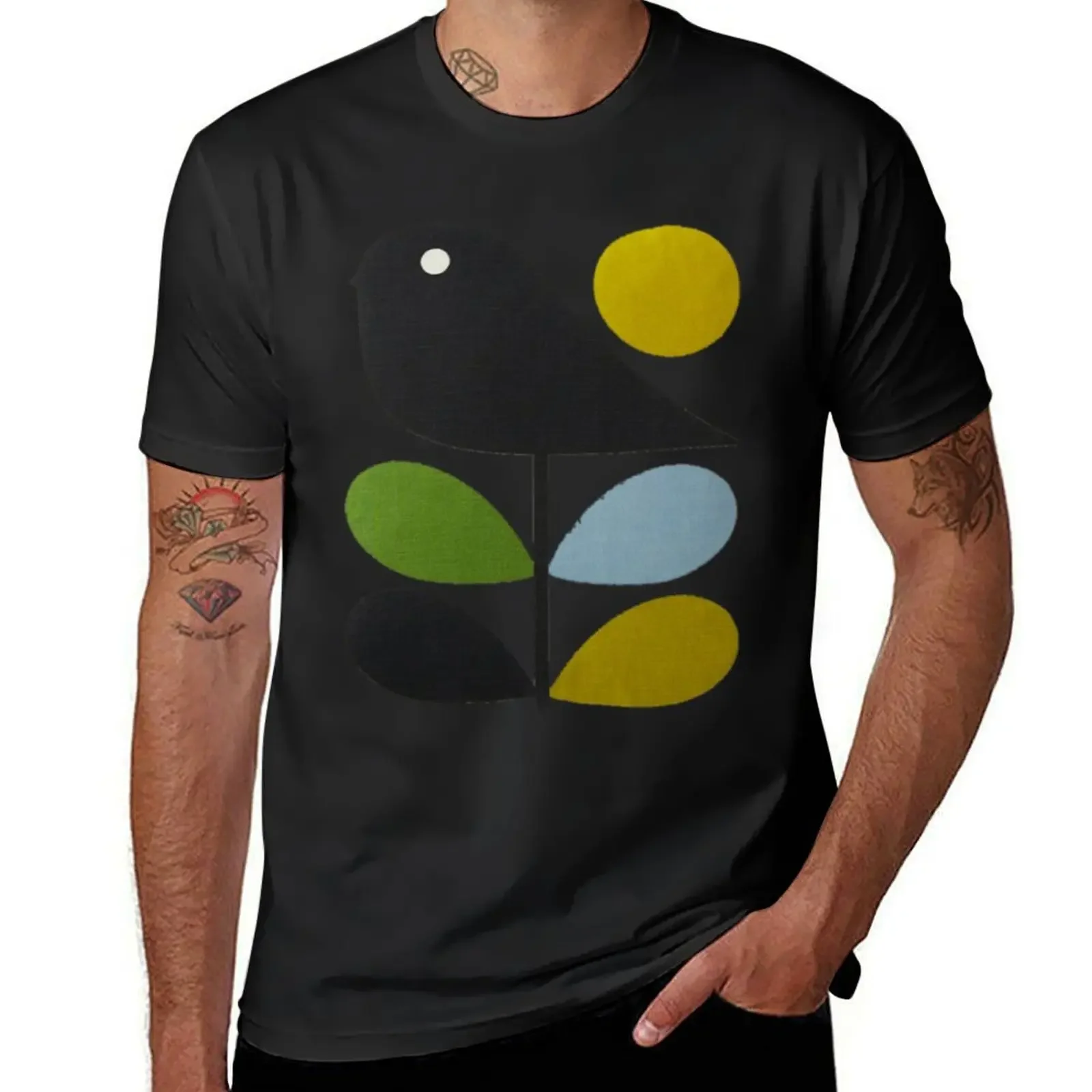 Orla Kiely Multi Stem Colorful fabric T-Shirt vintage sublime cotton graphic tees anime shirts men