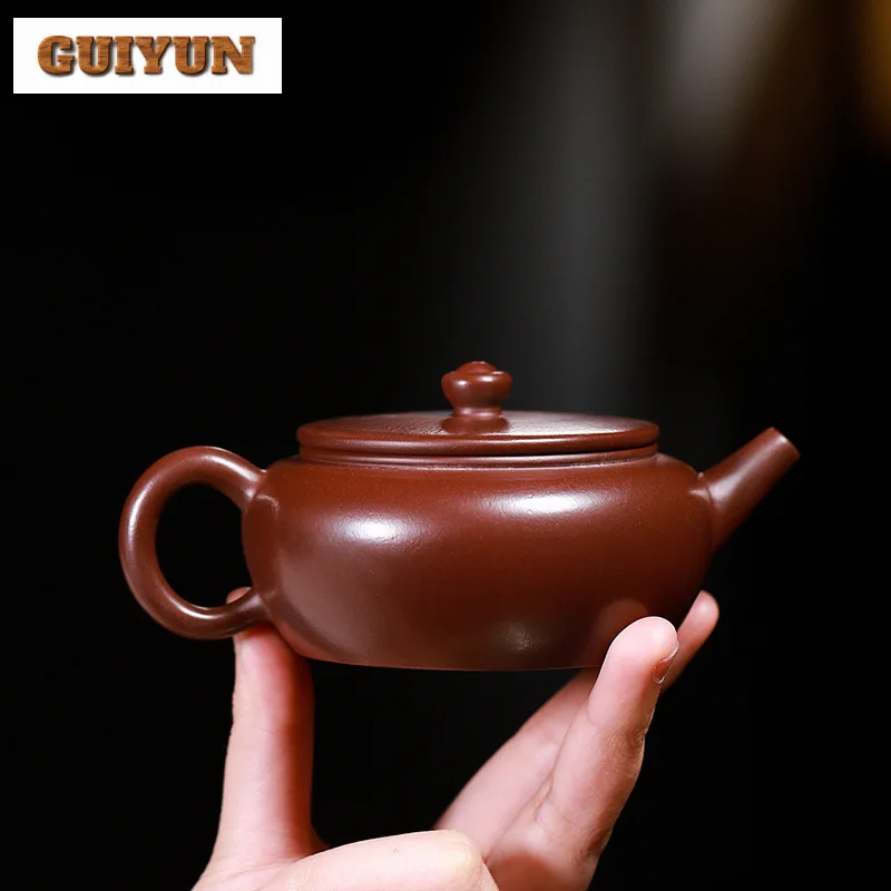 150ml High-end Yixing Purple Clay Teapots Handmade Pot Raw Ore Purple Zhu Mud Kettle Chinese Zisha Tea Set For Tea Collection