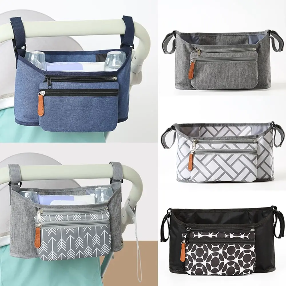 For Newborn Storage Bag Infant Nappy Bags Mummy Bag Baby Pram Organizer Stroller Storage Bag Stroller Cup Holder Bottle Holder