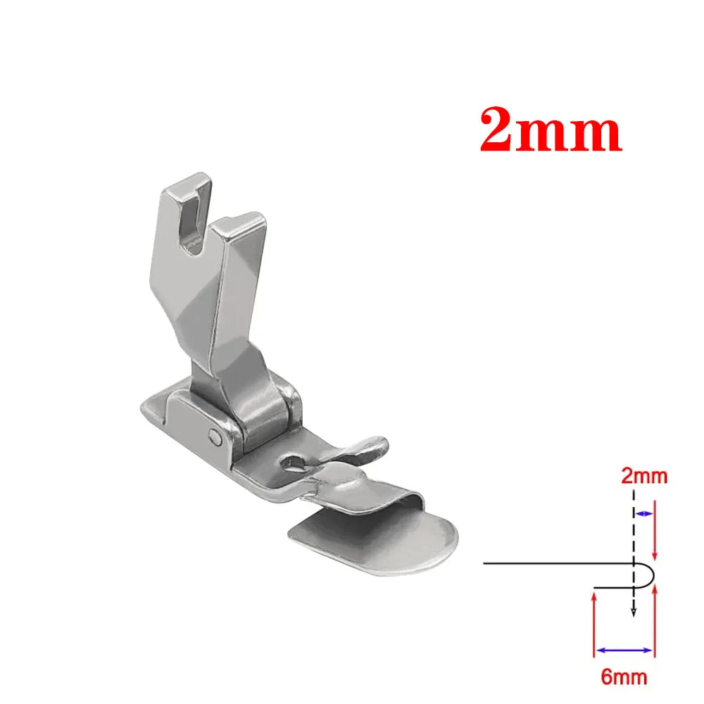 P351 Industrial Flat Sewing Machine Folding Hemming Presser Foot Curved Hemming Curling Presser Foot steel Sewing Accessories