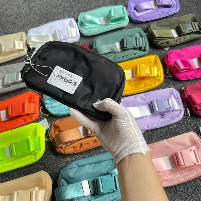 요가 가방 유니섹스 패션 웨이스트 백 스포츠 로고 디자인 경량 방수 휴대용 러닝 피트니스 짐 운동 선물