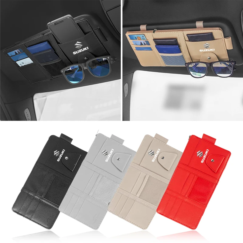 

Автомобильный козырек-органайзер, автомобильный козырек, держатель для солнцезащитных очков, аксессуары для козырька для Suzuki Swift Sport Jimny Grand Vitara SX4 Across Ignis