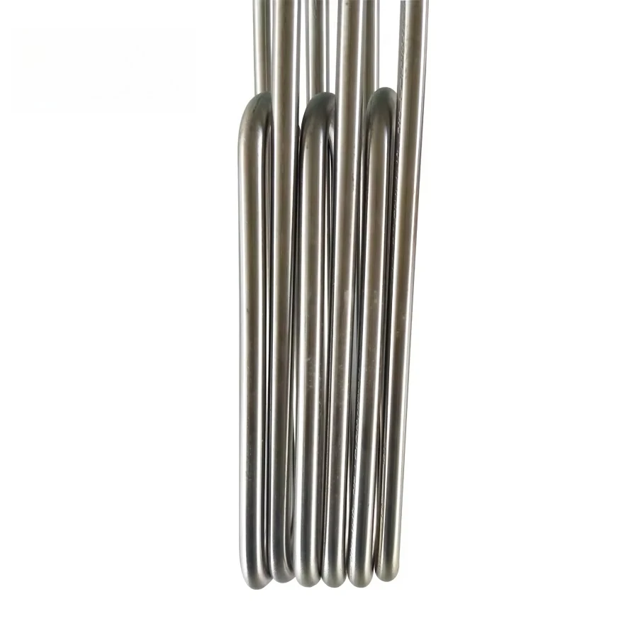 Cost-effective thermal conductivity high power flange heating tube for hot oil boiler water tank heating