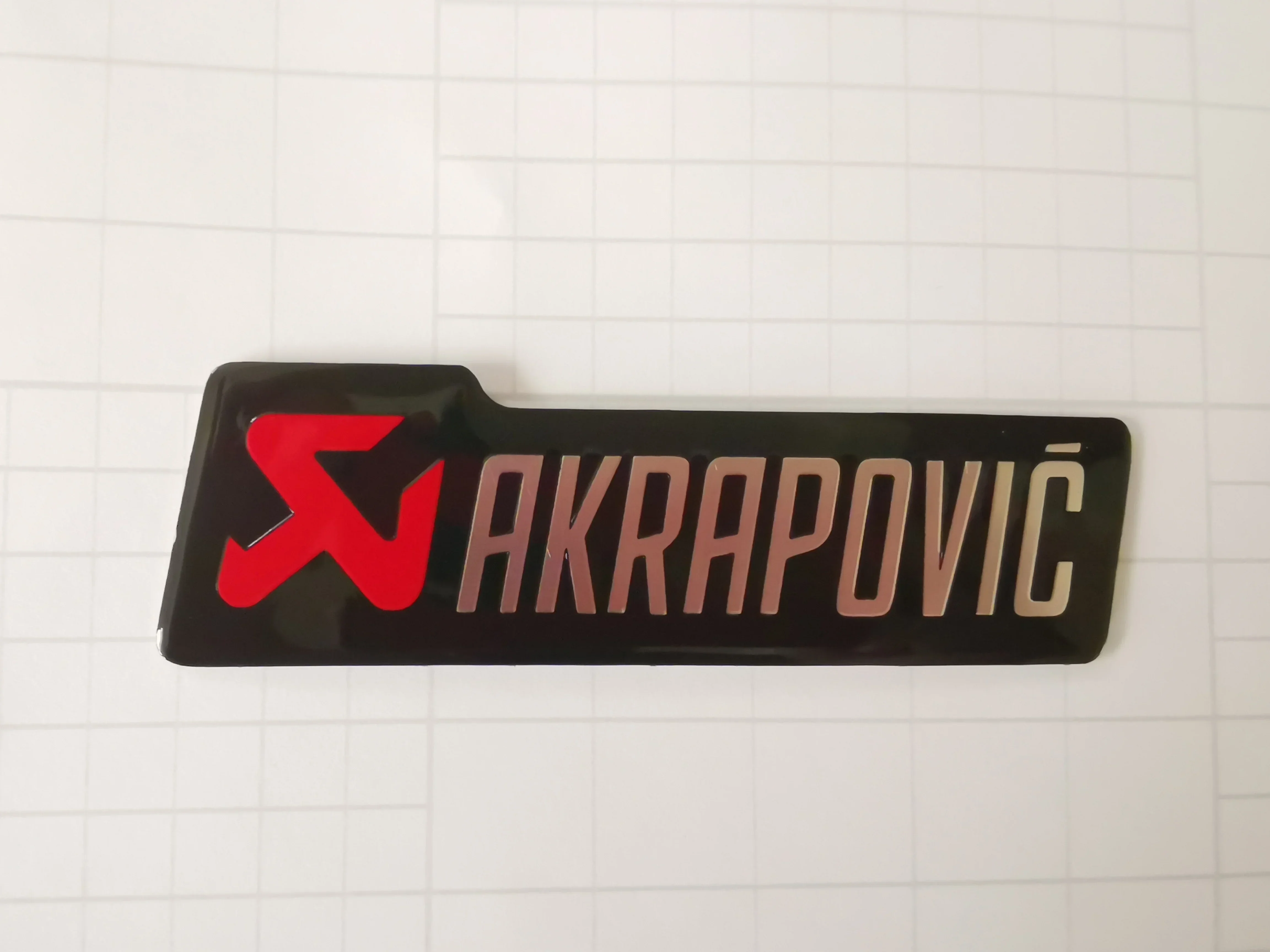 3D Aluminium Motorcycle Stickers Decal for Akrapovic Exhaust Muffler Car Moto Decoration Badge Emblem Bumper Stickers Labeling