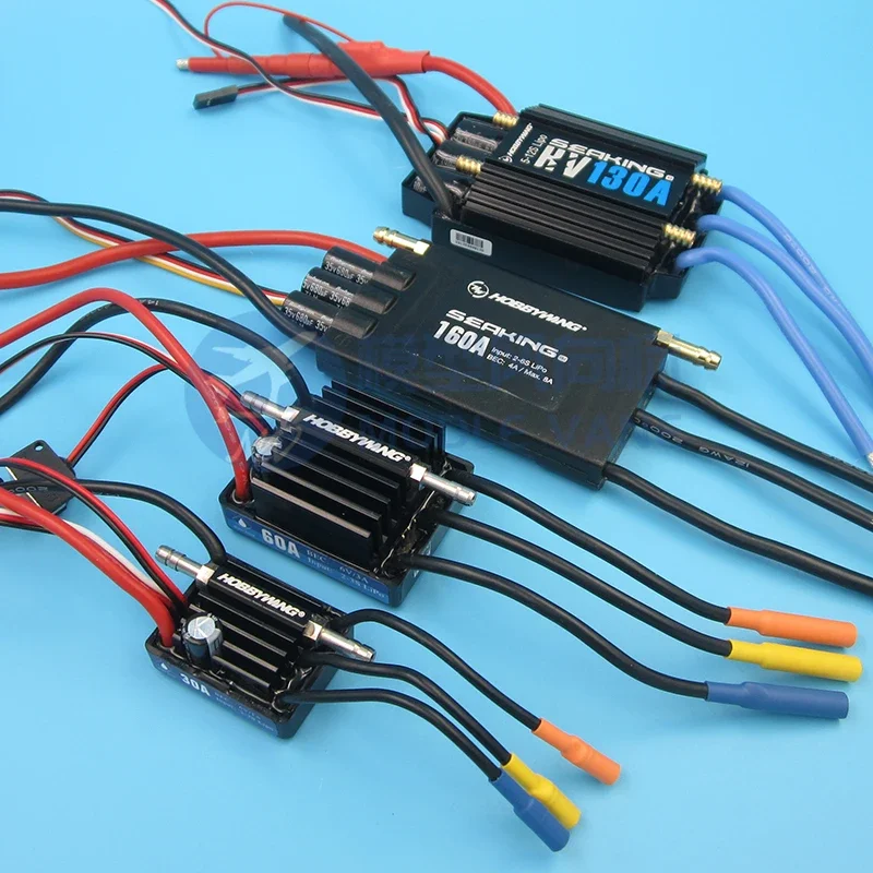 Hobbywing SEAKING ESC 30A 60A 120A 180A 160A Bidirectional Water-cooled Brushless ESC Programming Card Color Box Version