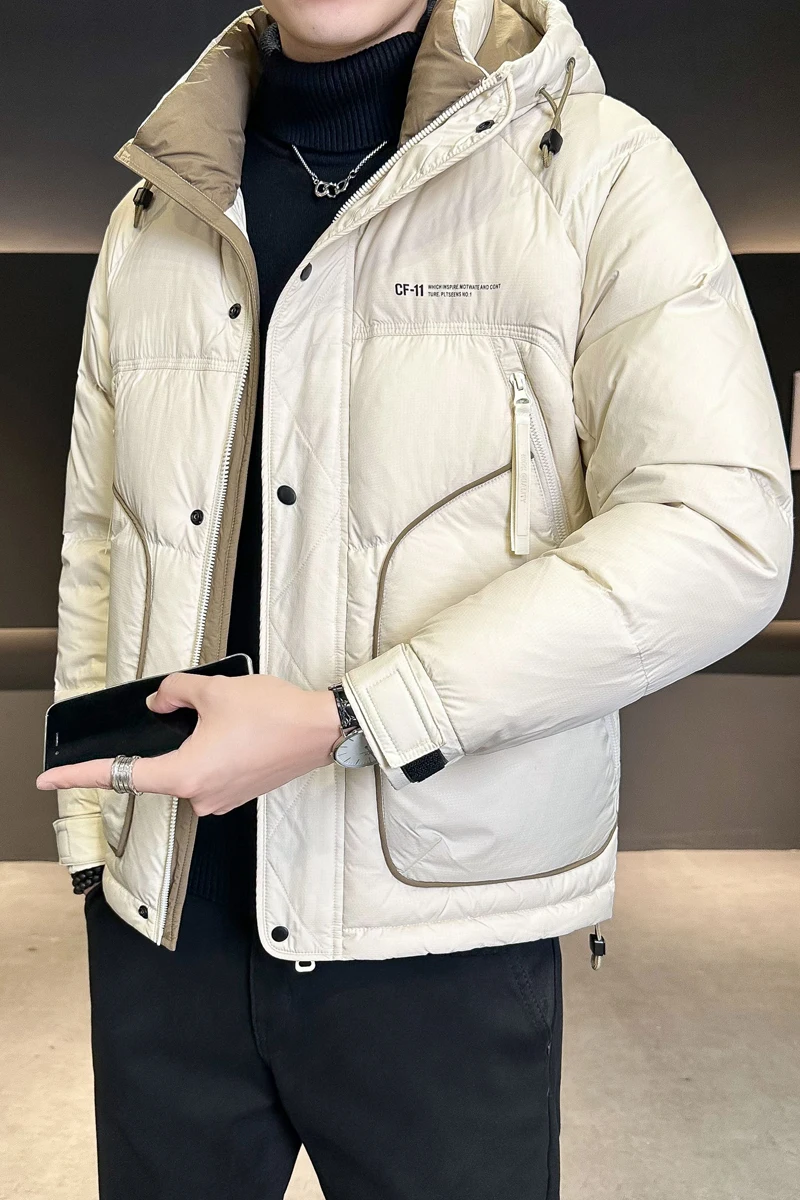 Chaqueta de invierno 2024, chaquetas de pato blanco para hombre, parkas gruesas y cálidas para hombre, abrigo de invierno, parkas de invierno para hombre talla L-5XL