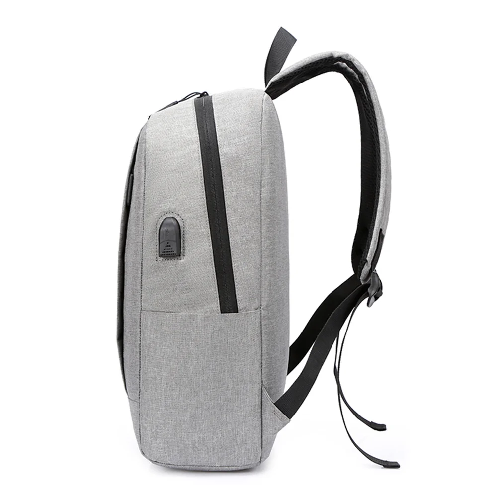 Usb Student Backpack Oxford Polyester Durable Waterproof Unisex Laptop Bag Adjustable Strap For Outdoor Travel School Commute