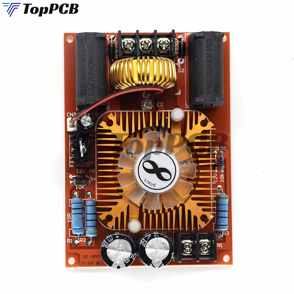 250W 15A DC12-30V ZVS Tesla Coil Flyback Driver/Ignition Coil/ SGTC/Marx Generator with Fans