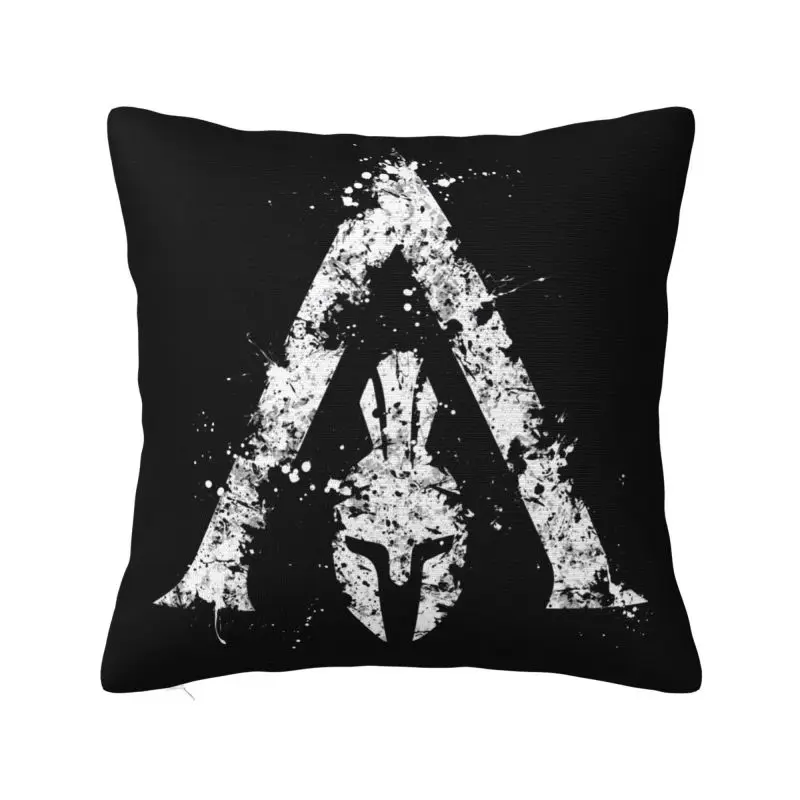 Luxury Sparta Spirit Spartan Skull Sofa Cushion Cover Velvet Throw Pillow Case for Living Room