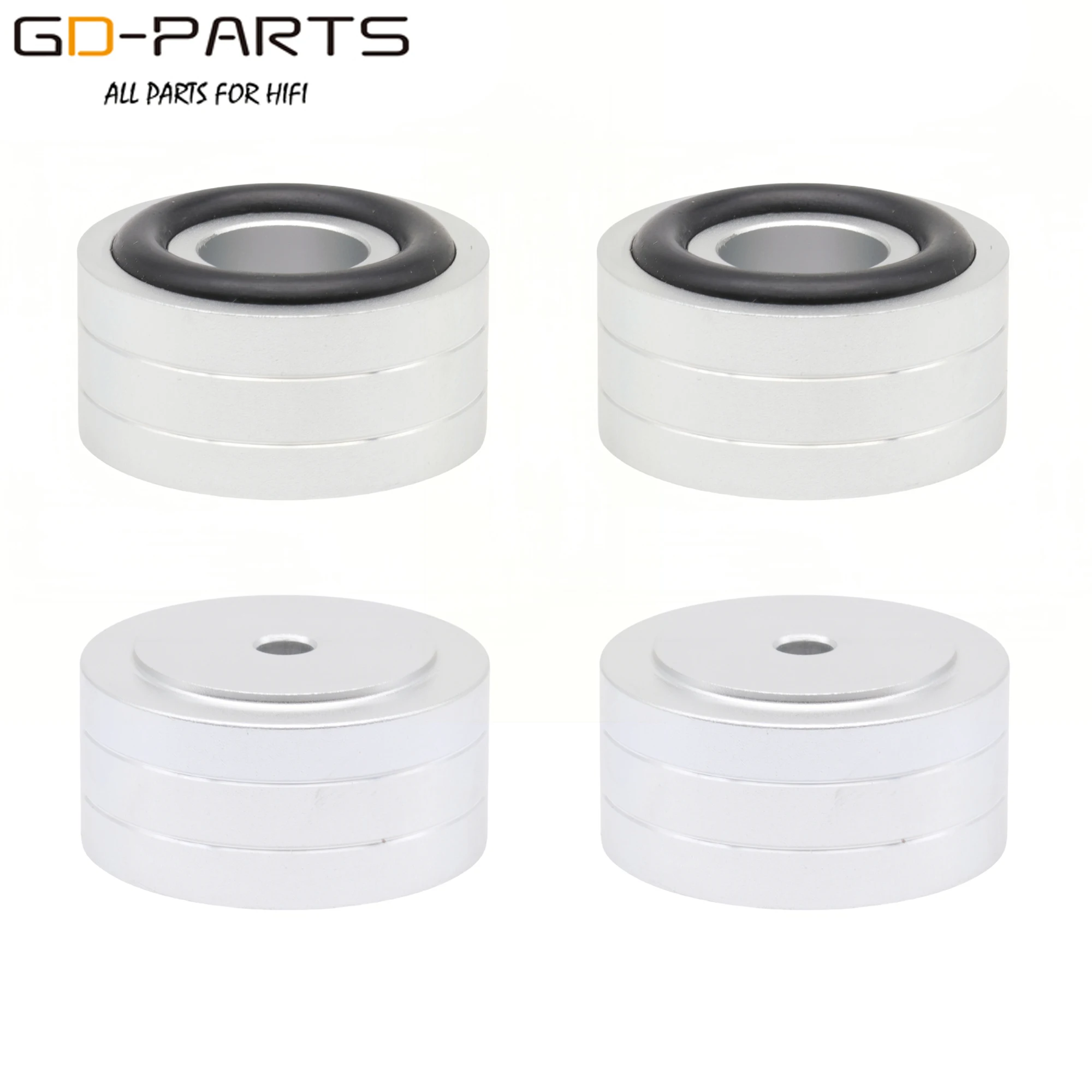 30mm*15mm Solid Full Aluminum Speaker AMP Isolation Stand Feet Cones Damper Legs For Hifi Audio Monitor Computer Chassis 4PCS