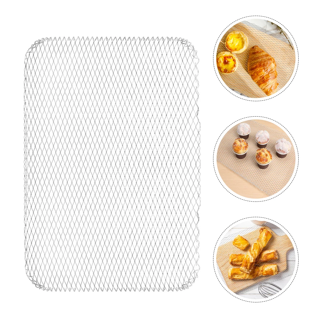 

8pcs Metal Bbq Grill Mat Reusable Non-Stick Barbecue Mesh Pad Outdoor Grilling Aluminum Wire Cooking Mat For Meat Fish