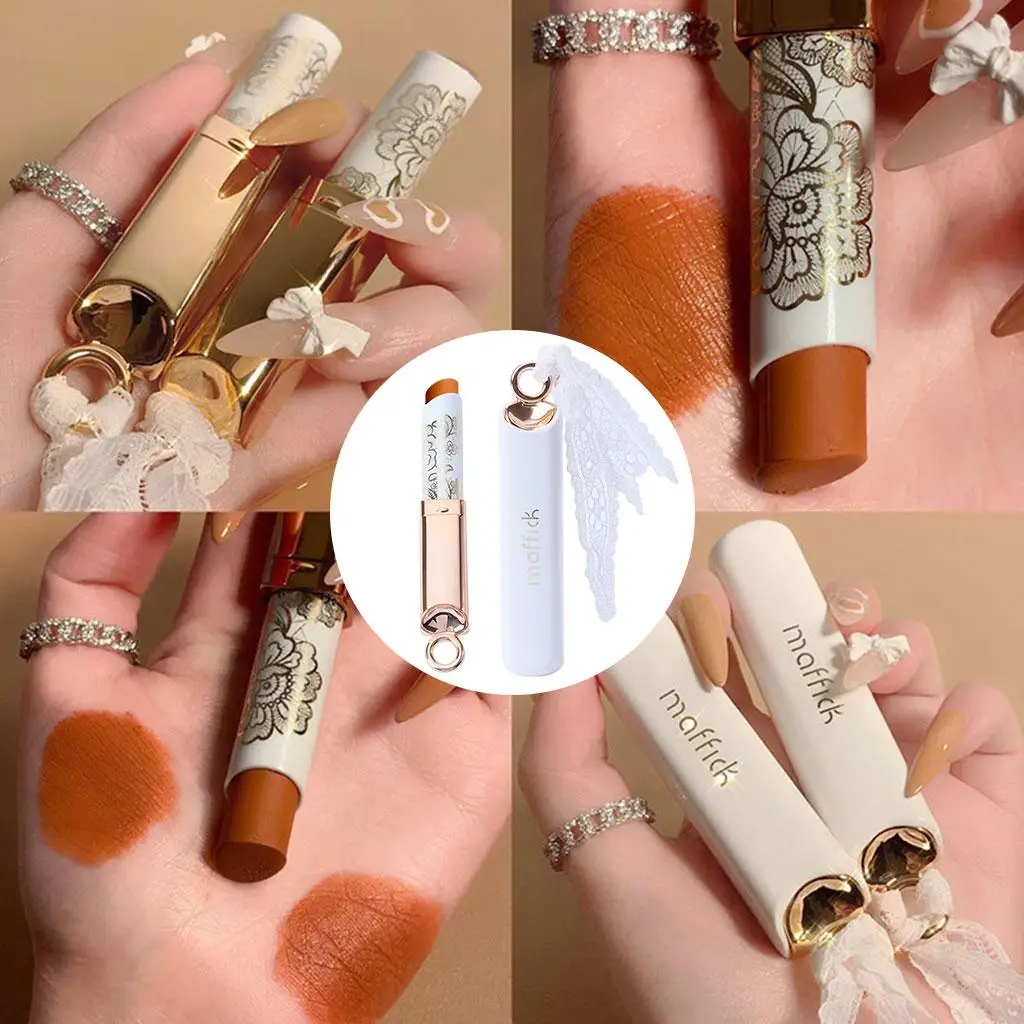 Capsule Lipstick Velvet Matte Set Waterproof Nonstick Cup Pigmented Lip Gloss for Women Lady Holiday Gift Makeup