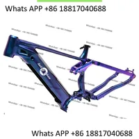1000W Ebike Frame Full Suspension E Mtb 27.5/29 inch Electric Mid Drive Bikes Frame For Bafang M620 Motor