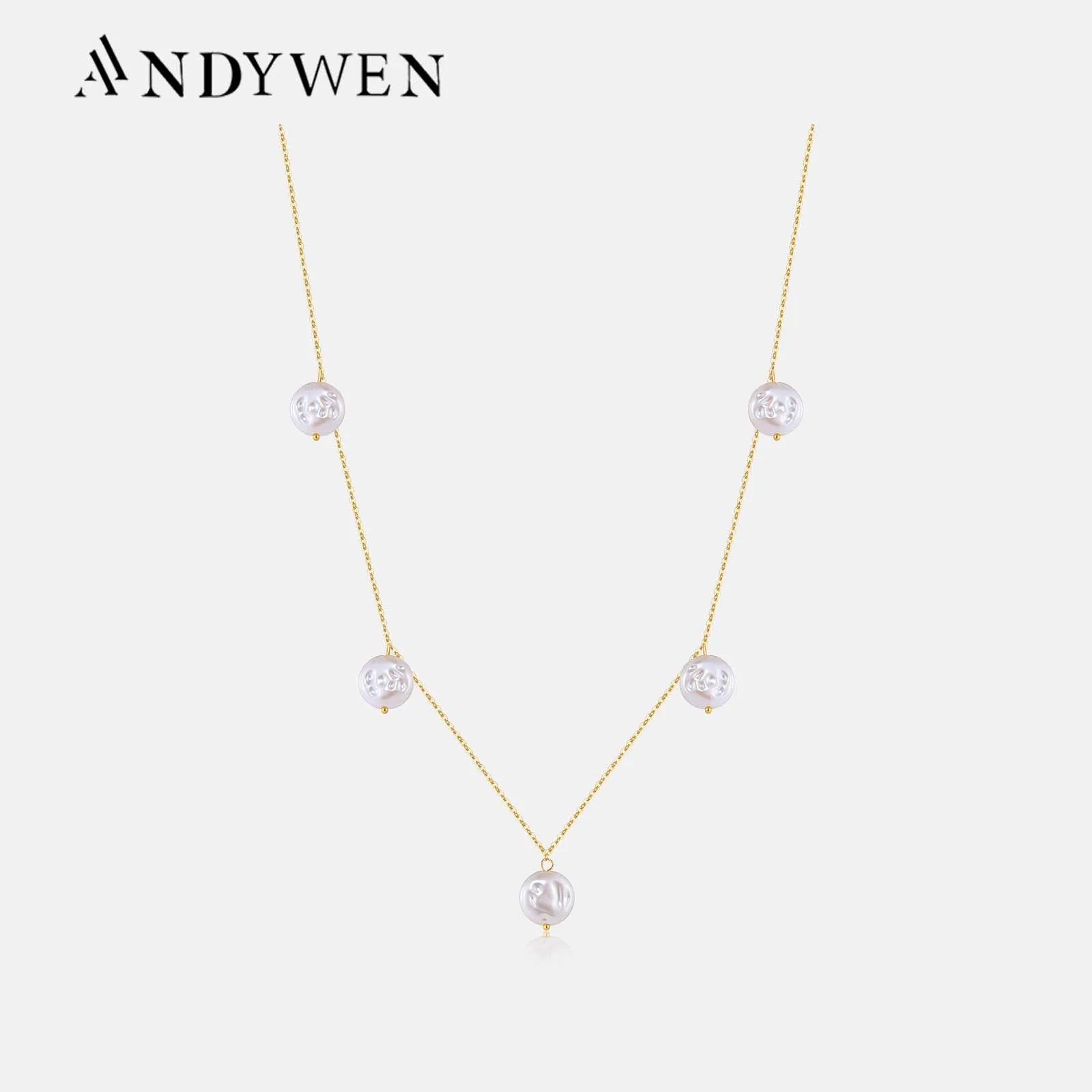 قلادة عنق نسائية من الفضة الإسترلينية ، قلادة بسلسلة طويلة ، فضة ، فاخرة ، هدية مجوهرات راقية ، الربيع