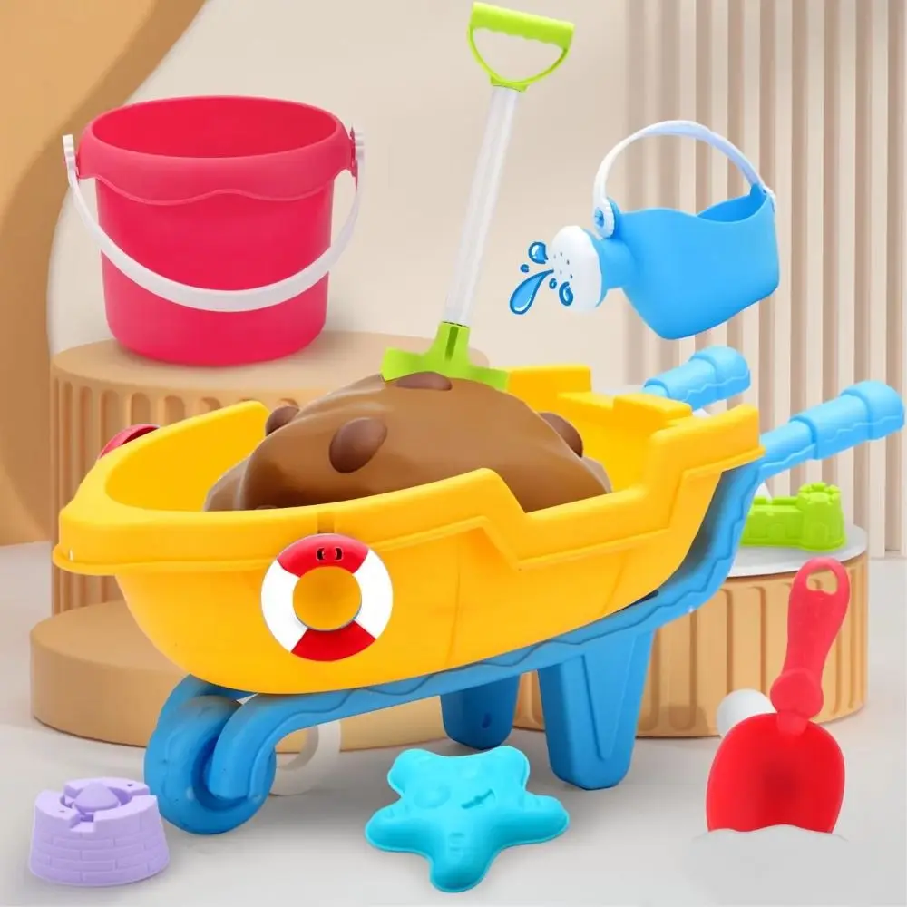 1 Set Plastic Sand Bucket Shovels Set Snow Shoveling Shovel Beach Sand Play Toys Interactive Durable Sand Molds Tools