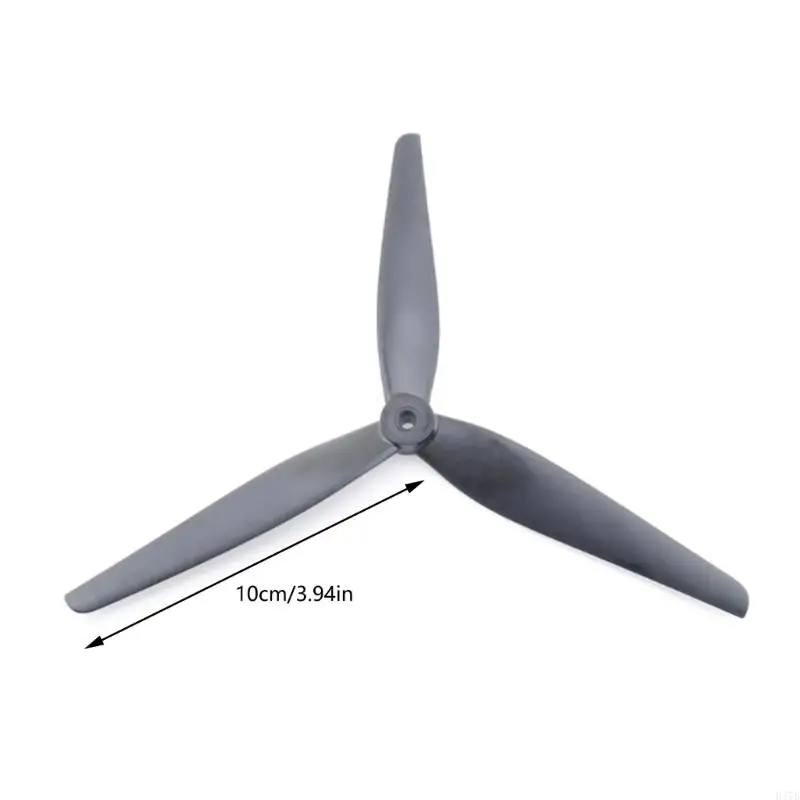 H37B 10x4.5x3 10inch 3 ใบ/ดรีโดรนใบพัดสีเทาอ่อน (2cw+2ccw) โพลีคาร์บอเนตสำหรับ fpvdrones