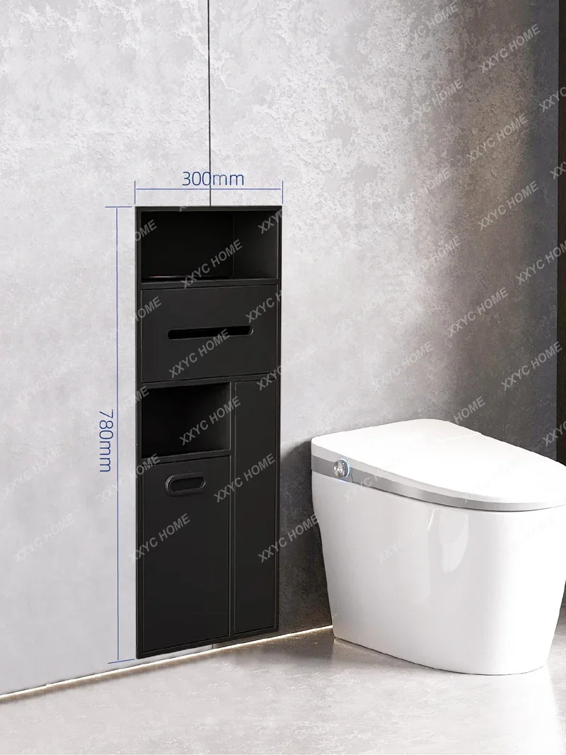 الحمام جزءا لا يتجزأ من سلة المهملات المتخصصة الفولاذ المقاوم للصدأ مخصص الأنسجة صندوق جزءا لا يتجزأ من خزانة تخزين الرف المعدني