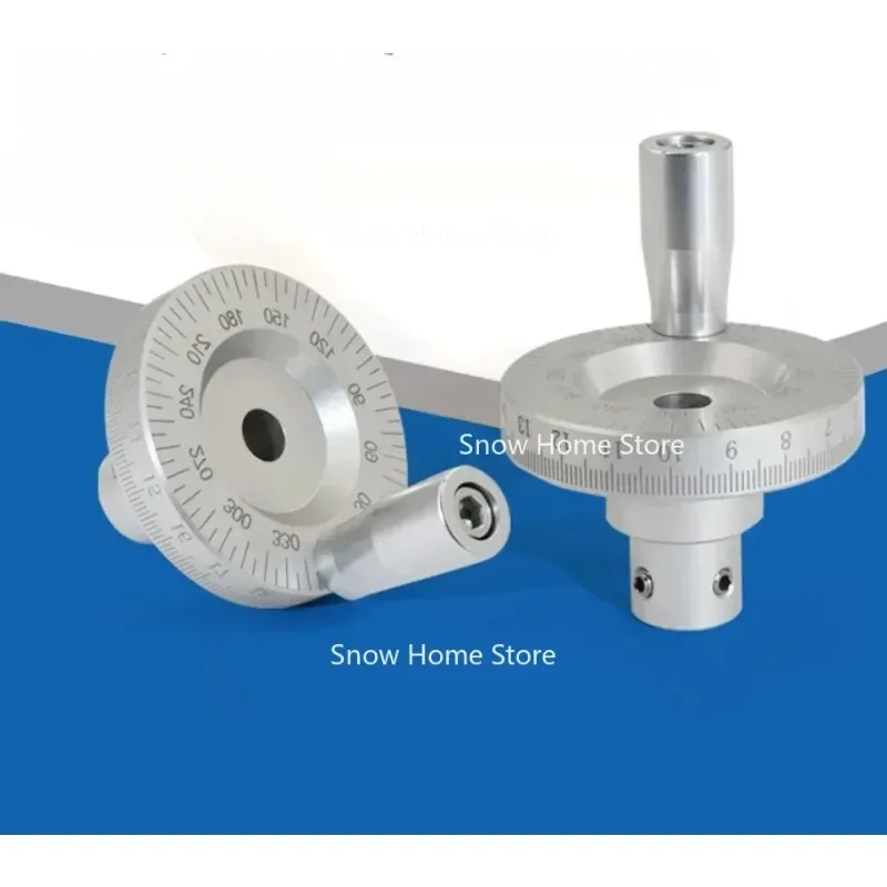 1PC Machine Tool Metal Laser Scale Handwheel Special for Manual Sliding Table Tools Graduated and Angled Handle Rocker 6-12mm
