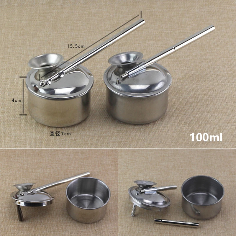 100/200/300ML Stainless Steel Paint Glazes for Ceramics Painting Spray Pottery Painting Sprayer Atomizer Clay Tools