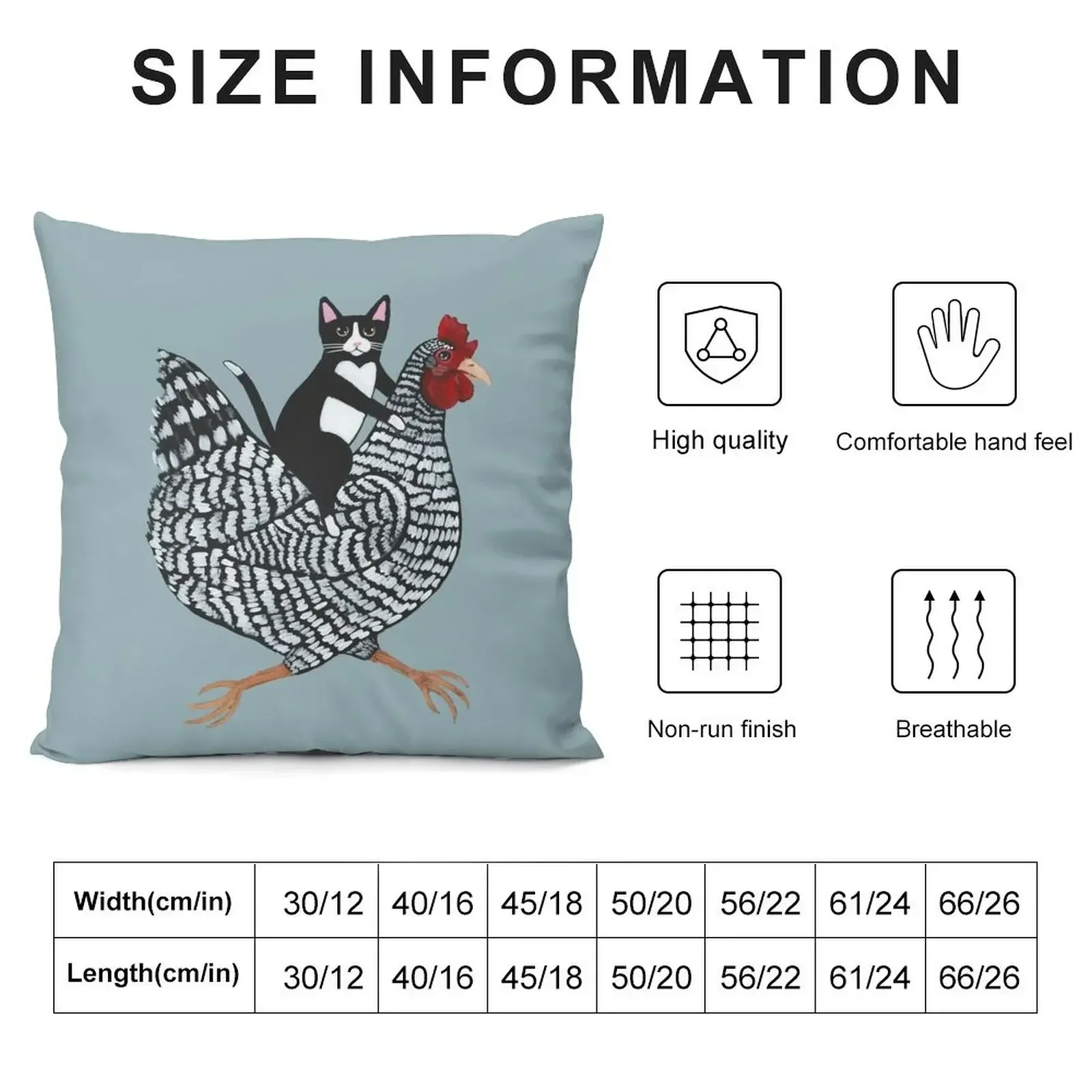 Tuxedo Cat Chicken Ride Throw Pillow Sofa Cover Covers For Sofas pillow