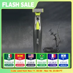 MLG Electric Shaver For Men and Women Portable Full Body Trimmer USB T Shaped Blade Razor For Beard Armpit For Washable