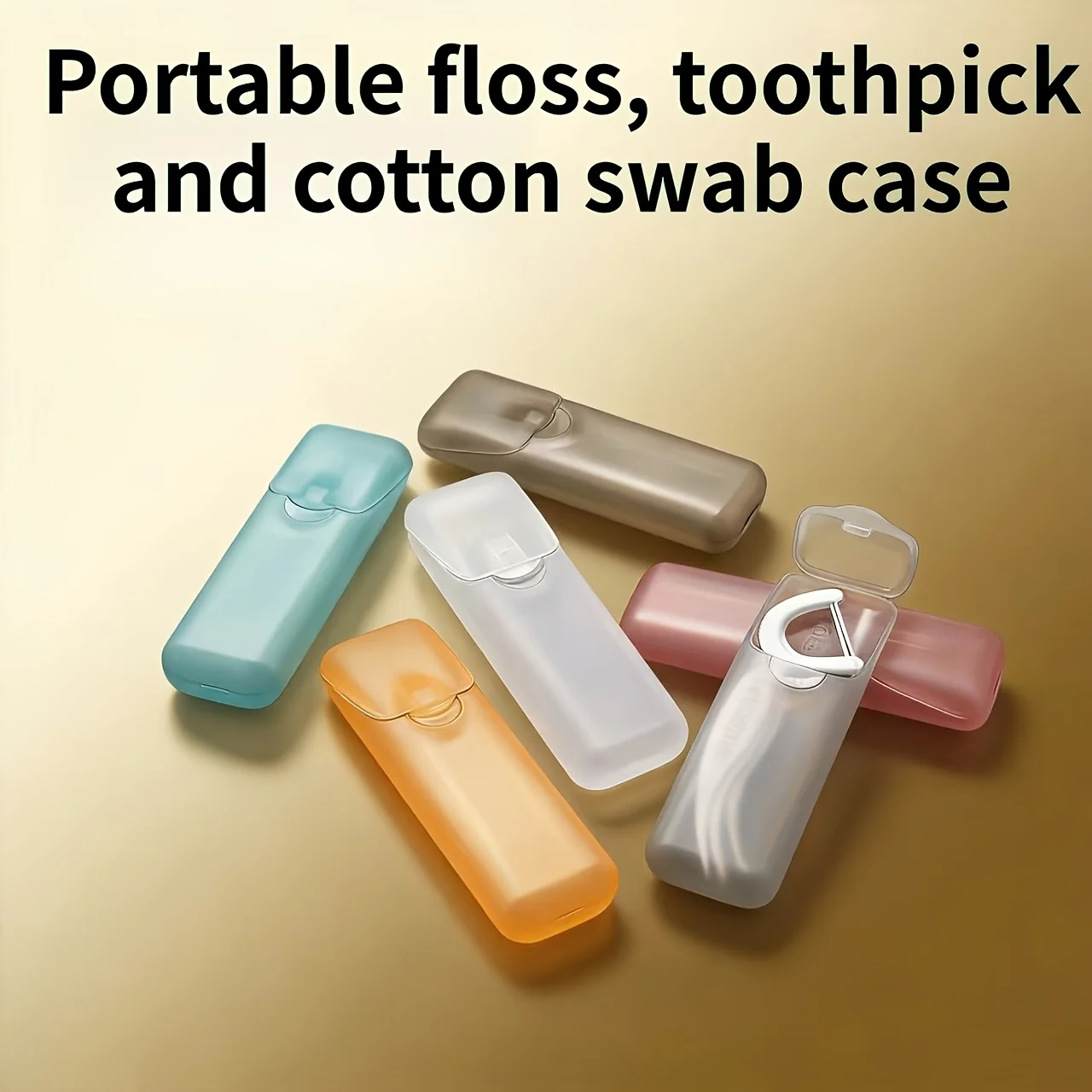 5pcs Portable Toothpick And Swab Organizer - Dust-Proof Design with Lid - Easy to Access,Suitable for Storing Toothpicks, Swabs