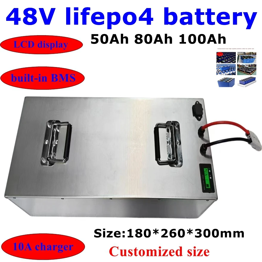 LT-48V 50AH 80Ah 100Ah Lifepo4 lithium battery pack for Ryobi RM480e RM300e ZT480ex 300MV Zero Turn electric riding