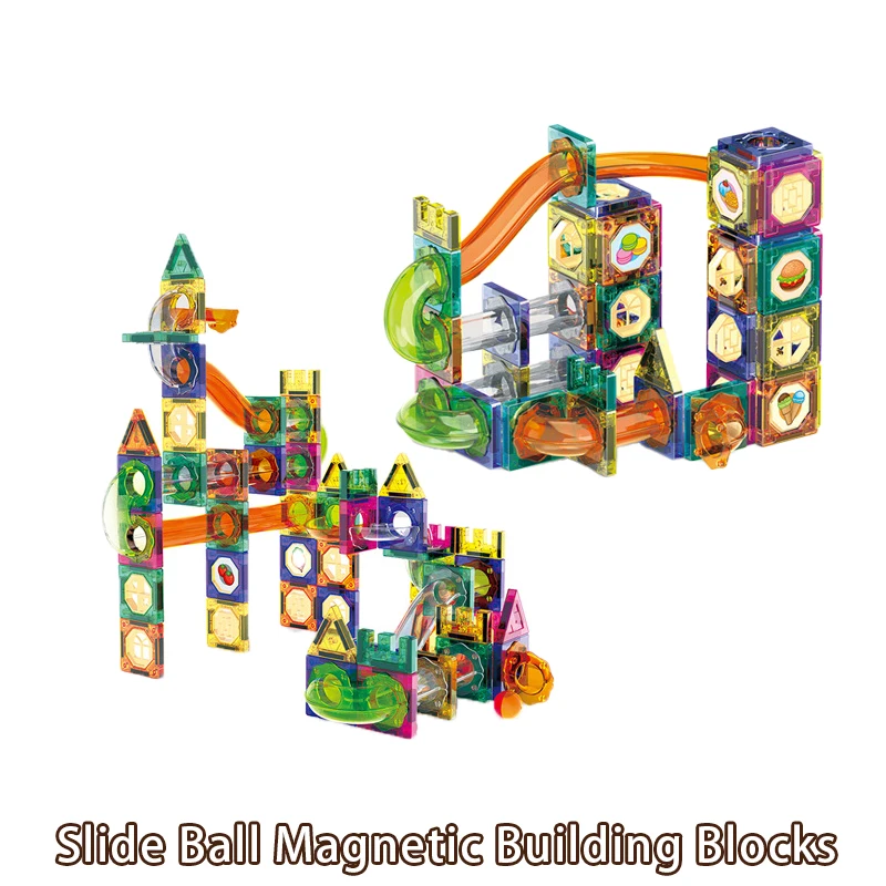 ชุดตัวต่อแม่เหล็กแบบสไลด์บอล MOC เทคนิคอล ประกอบเอง เสริมสร้างสติปัญญา ของเล่นเสริมปฏิสัมพันธ์ระหว่างพ่อแม่ลูก ของขวัญ