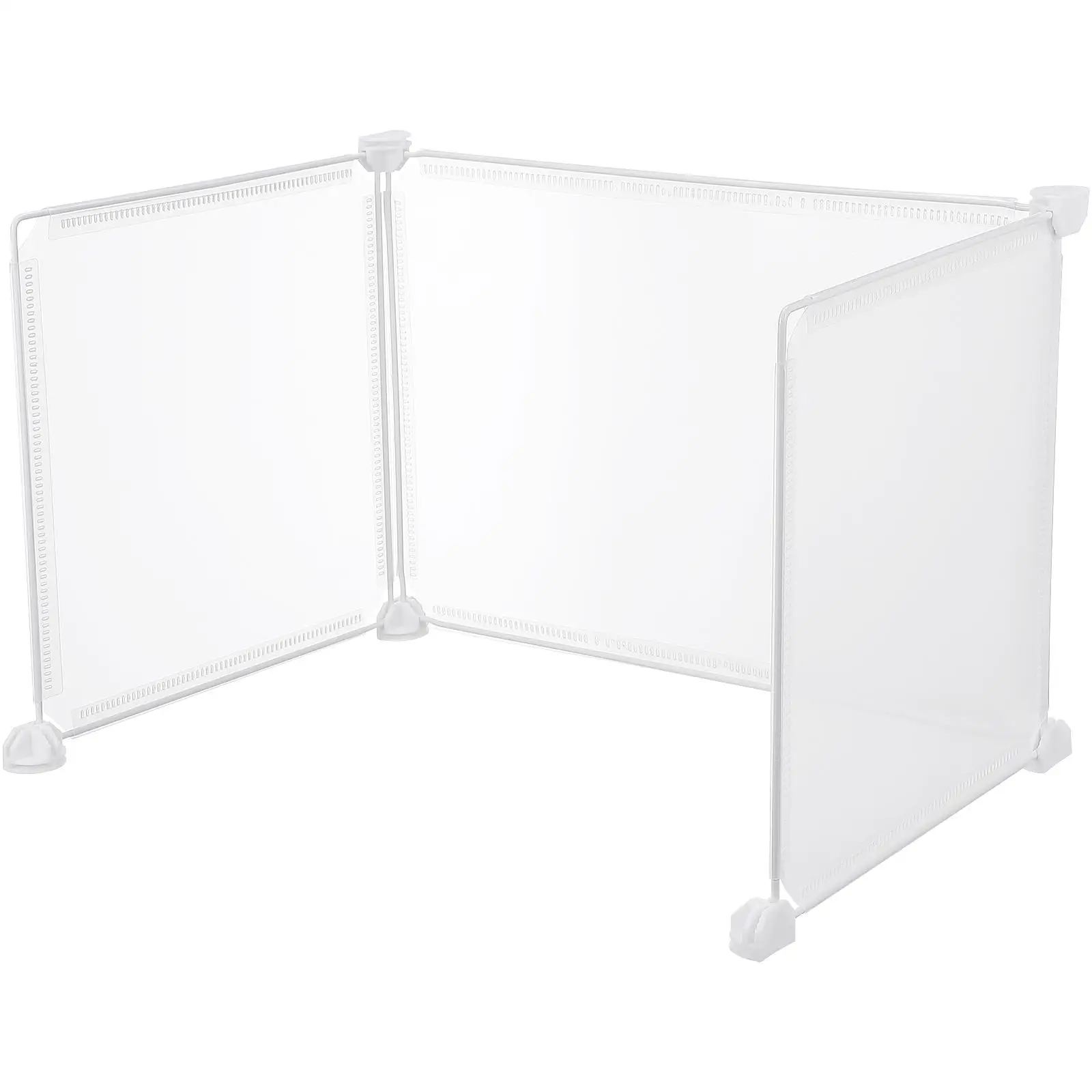 

3Pcs Transparent Desk Divider Sneeze Guard Board for Student Reception Partition Shield Plastic Desktop