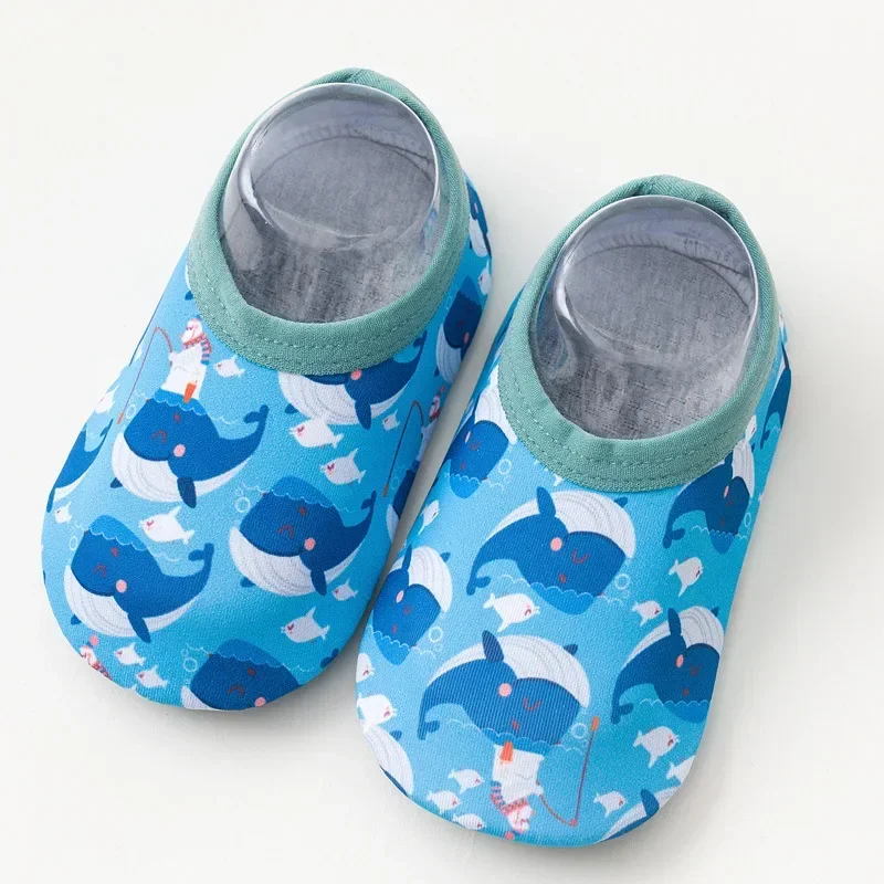 

Children's Anti Slip Walking Shoes Floor Shoes Baby Shoes Cute Cartoon Animal Patterns Home Indoor Glue Dispensing Bottom Design