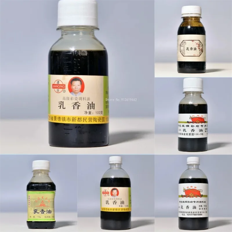 Ceramic Glaze Frankincense Oil 100 ML 500 ML DIY Handmade Ceramics Plate Cup Vase Painting Specialized Mixing Oilseed Crops