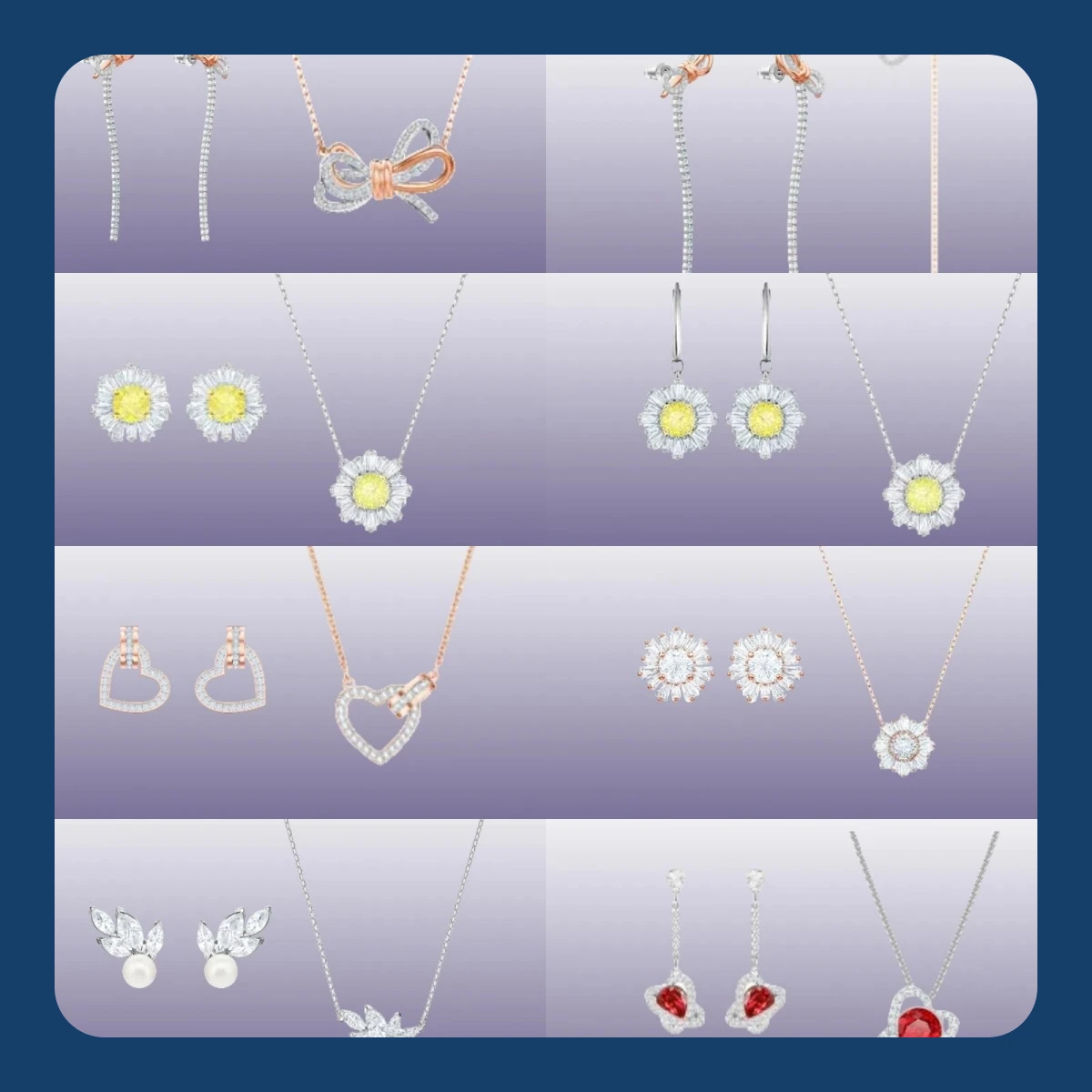 

Оригинальный SW 2025 года, модный новый продукт, роскошное блестящее ожерелье из чистого серебра 925 пробы с бриллиантами, набор усовершенствованных украшений из камня