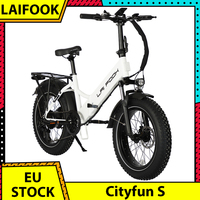 LAIFOOK Cityfun S Electric Bike 250W Motor 48V 14Ah Battery 20*4.0 Inch Fat Tire EBike 25km/h Max Speed 70km Range LCD Display