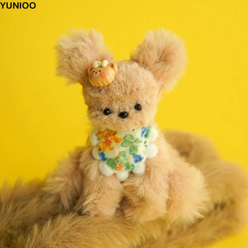 Pluszowy królik, pluszowe druciane paski, włókno do rękodzieła, kolorowe druciane patyczki, urocze druciane patyczki z wełny sznurkowej o długości 20 mm