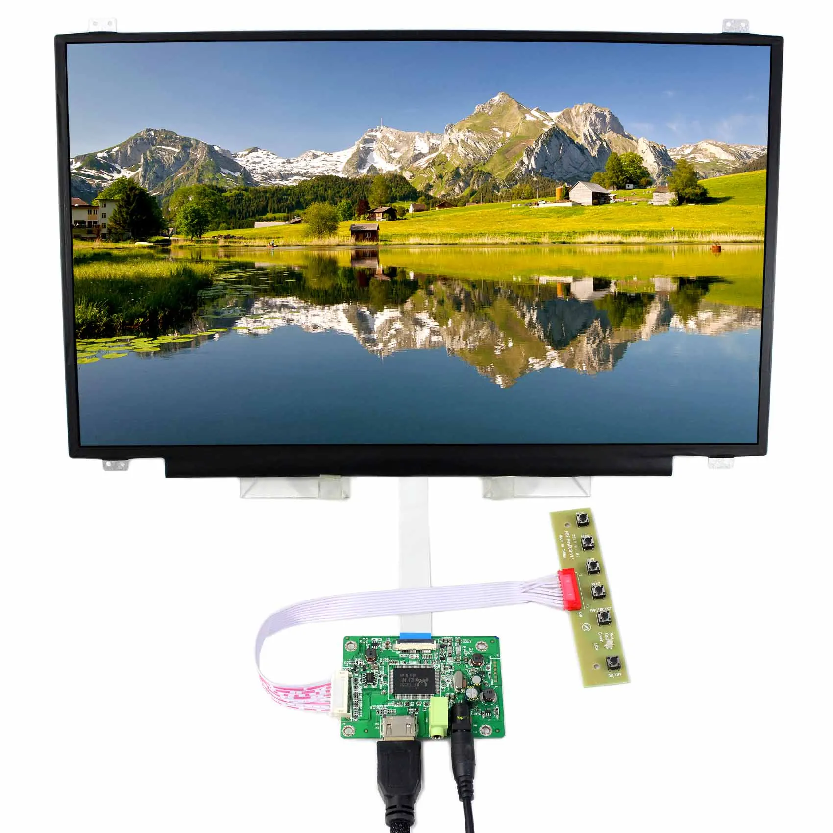 17.3inch N173HCE-E31 1920x1080 EDP IPS LCD Screen with HD MI LCD Controller Board VS-RTD2556H-V1