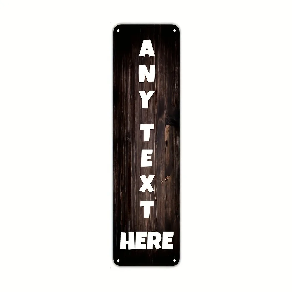 CIFbuy Custom 2D Flat Aluminum Street Sign, Personalized Text, Weather Resistant Business Home School Yard Decor Only Plaque