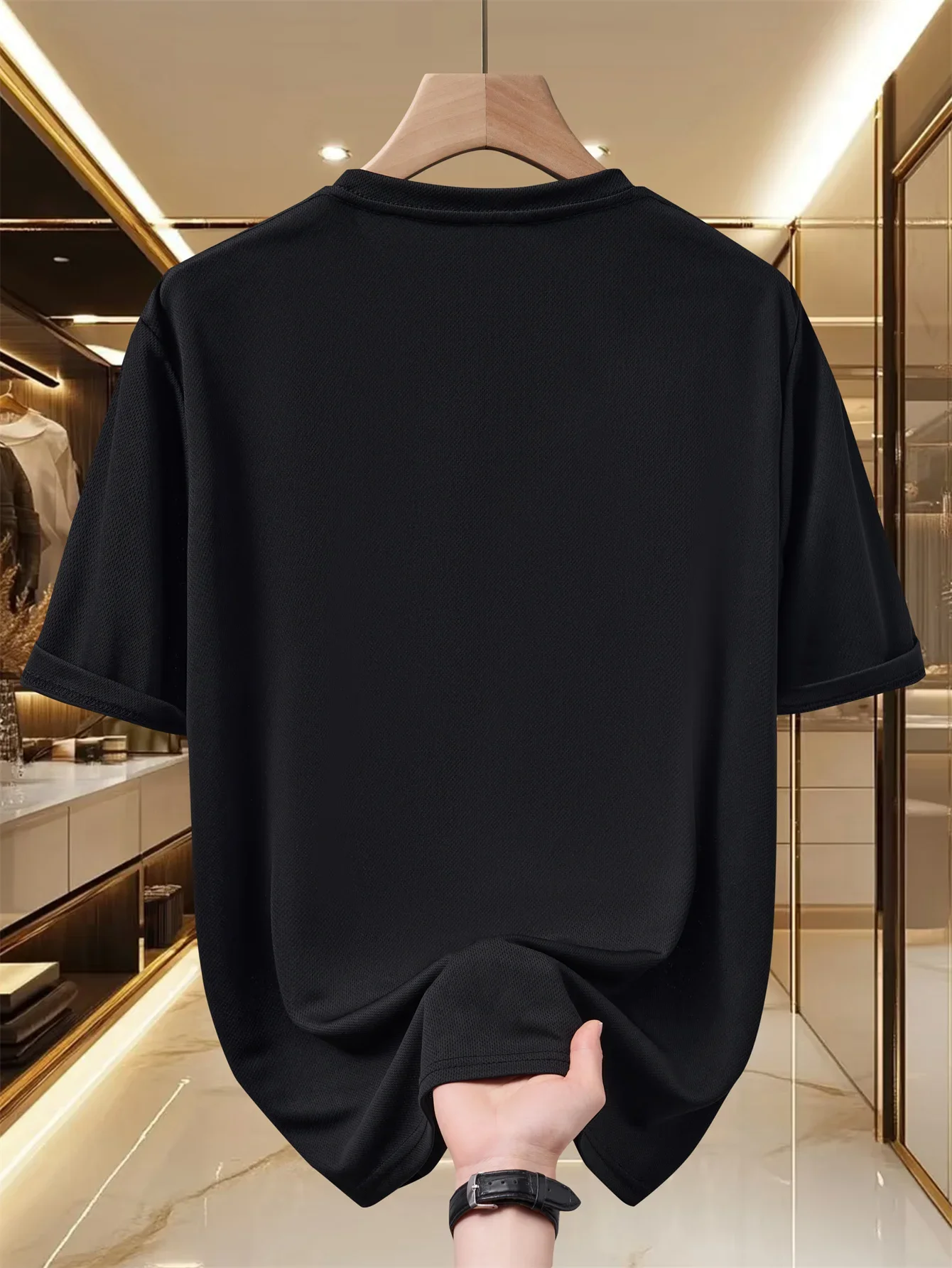 Pearson Select Men's Summer Printed Fashion T-Shirt  Men's European Style Casual Sports T-Shirt  Fashion Trend T-Shirt