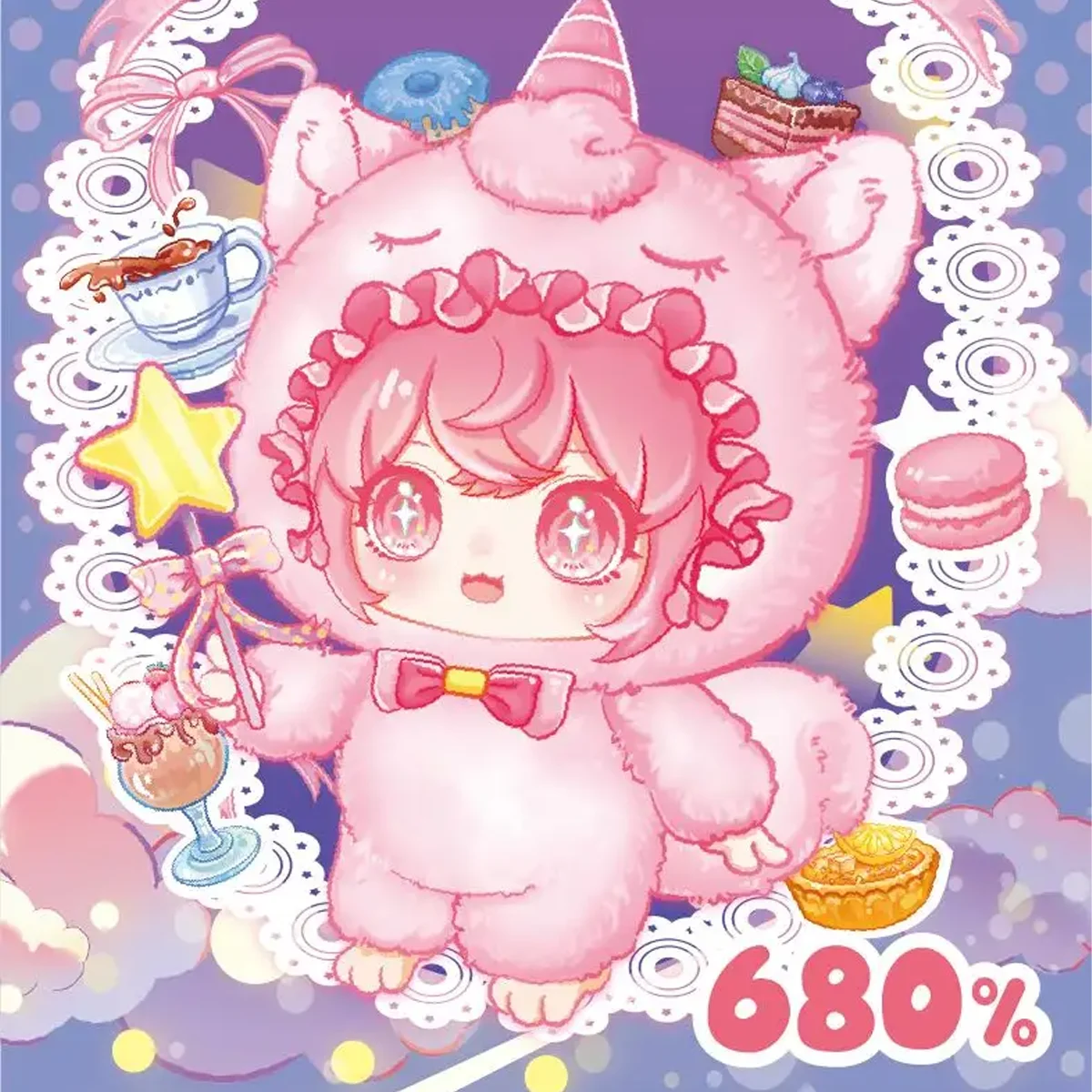 

680% Xivo Mochii, красочная серия единорогов, виниловая плюшевая слепая коробка, мягкая и удобная сенсорная кукла, забавная игрушка, загадочная коробка, подарок-сюрприз