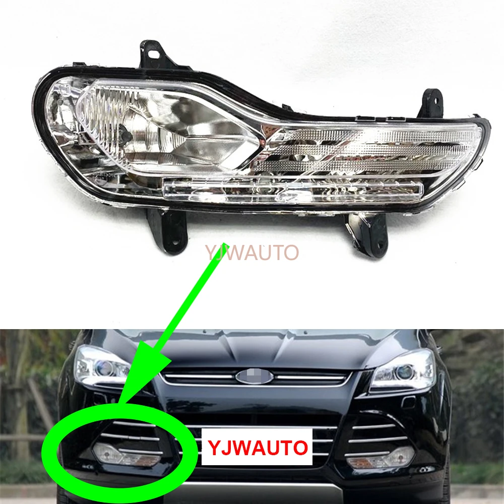 

Для Ford Kuga Escape 2013 2014 2015 2016, противотуманные фары, автомобильные противотуманные фары, автосигнальная лампа, решетка переднего бампера, противотуманные фары в сборе