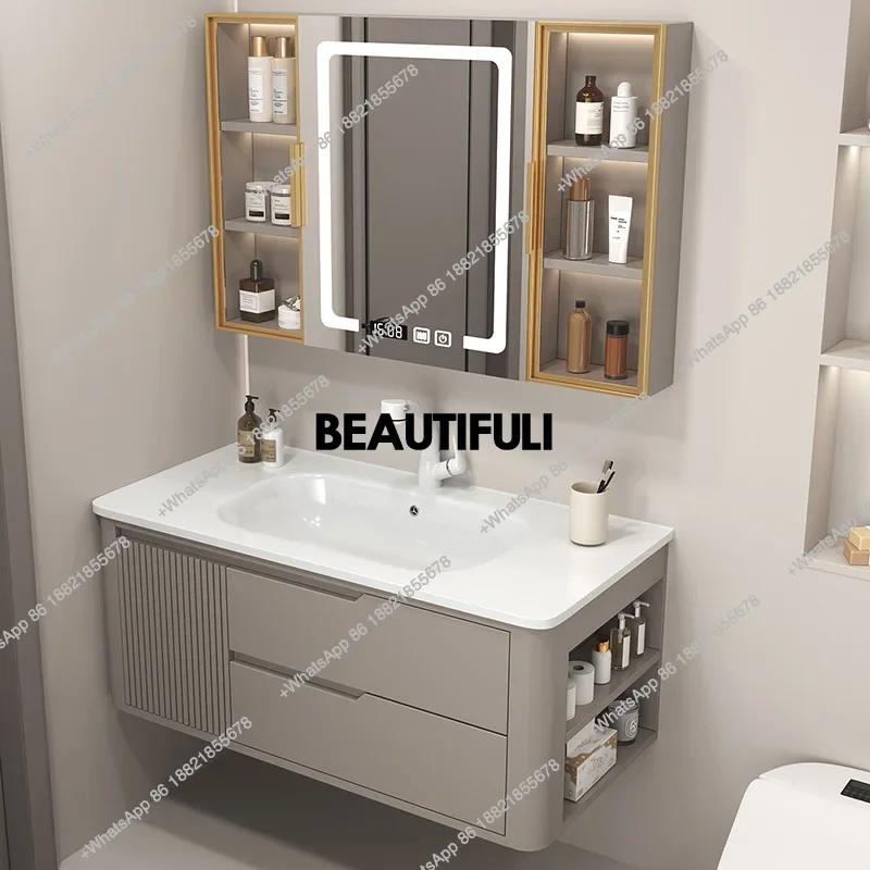 

Лидер продаж, постмодернистский органайзер, освещение шкафа для ванной комнаты, белые ящики для унитаза, зеркало для туалетного столика в ванной комнате, винтажное Tocador, задний двор Фу