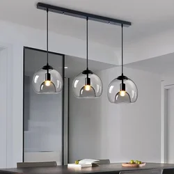 Lampadari a soffitto moderni Lustre soggiorno tavolo da pranzo cucina camera da letto lampada a sospensione a LED lampada a sospensione in vetro di design danese