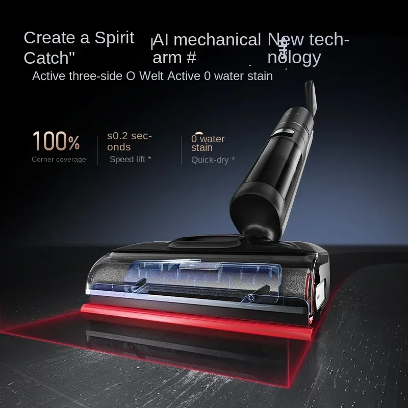 Original  [Robotic Arm]Dreame 0 Water Stains 0 Tangled Hair Washing Machine T40Ultra Lying Flat Double Booster