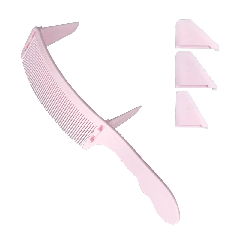 Professional Barber Hair Cutting Curved Positioning Comb
