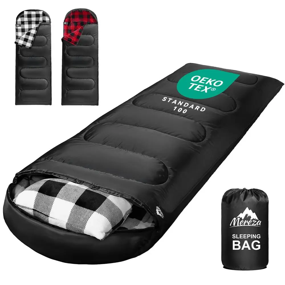 

Фланелевый спальный мешок для взрослых мужчин с подушкой, XL, для холодной погоды до -30 градусов, 4-сезонный, для кемпинга, большой размер для высоких и крупных людей